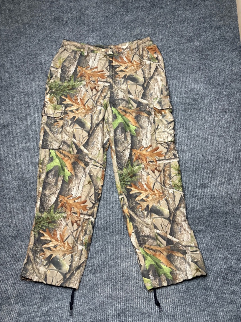 Field & Stream Lightweight Camo Hunting Pants Men L Vista Woodland EUC No Scent